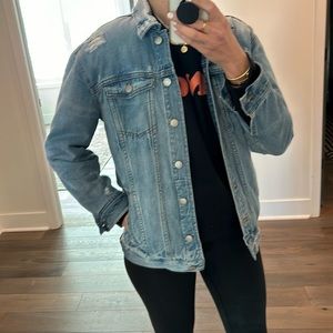 Madewell oversized Jean jacket size small